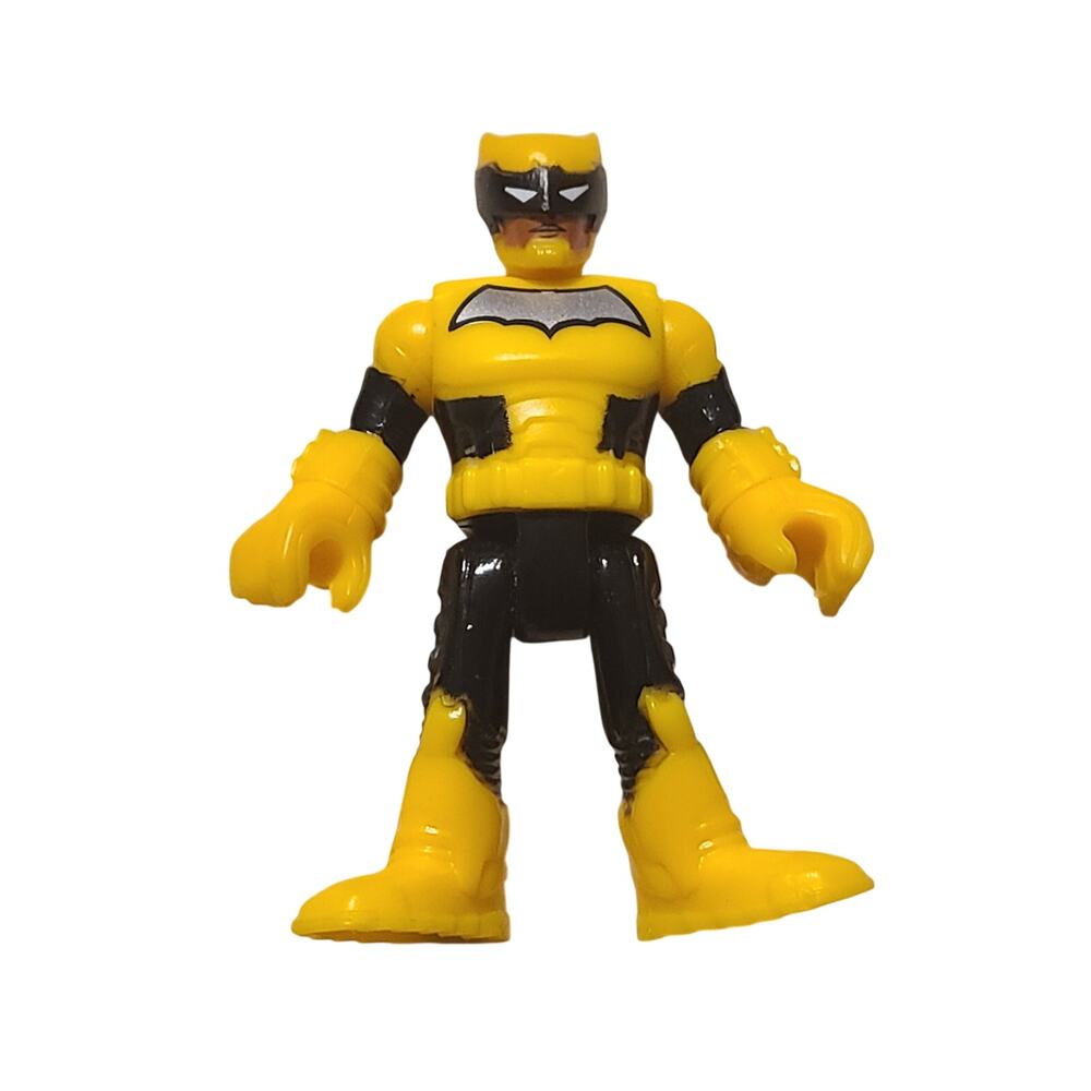 Fisher-Price Imaginext DC Comics Super Friends Yellow Batman Action Figure Toy